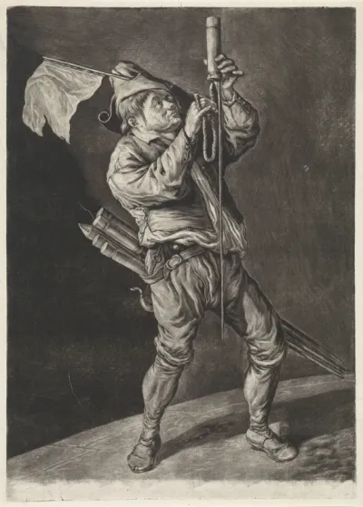 De man met de vuurpijl