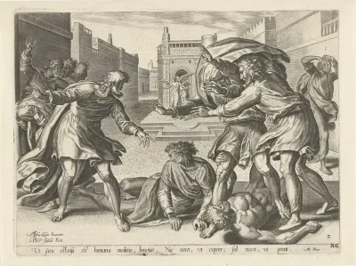 De mannen van Sodom met blindheid geslagen