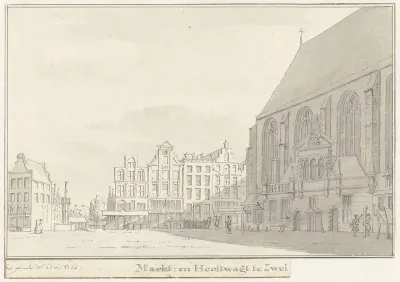 De markt te Zwolle