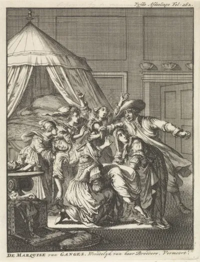 De Marquise van Ganges, Wreedelyk van haar Broeders, Vermoort