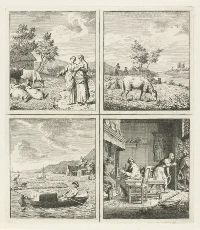 De mens is niet als de dieren / Schaap / Roeiboot / Gastvrijheid