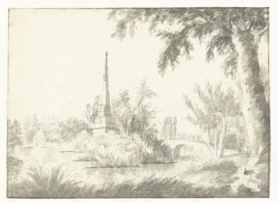 De mijlpaal bij Amstelveen
