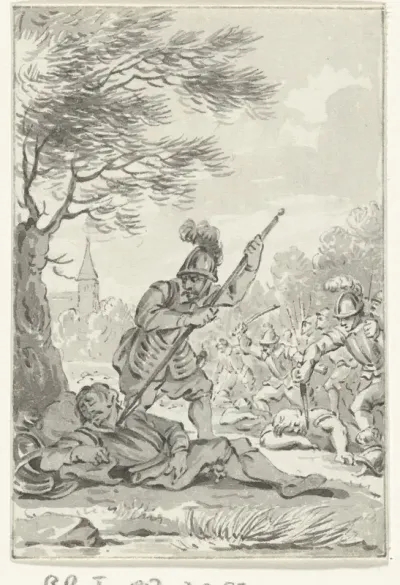 De moord op graaf Floris I, slapend onder een boom, 1061