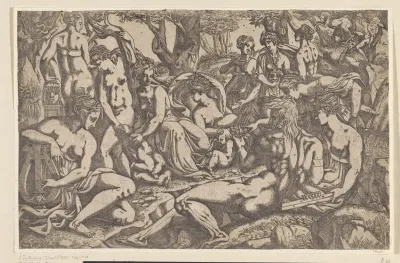 De Muzen aan de voet van de Parnassus
