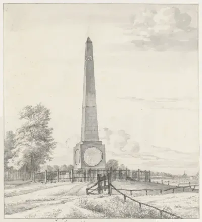 De Naald van Waterloo, monument ter ere van de Prins van Oranje, te Soestdijk, 1815
