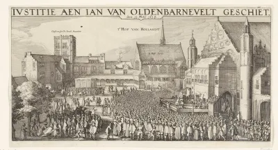 De onthoofding van Johan van Oldenbarnevelt, 1619