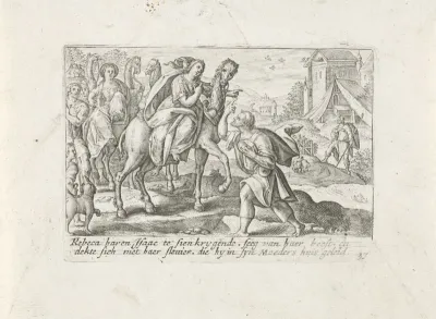 De ontmoeting van Isaak en Rebekka