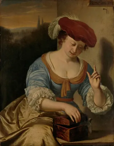 De ontsnapte vogel: allegorie op de verloren kuisheid