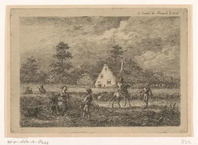 De oogst bij het dorp Houten