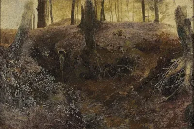 'De Oorsprong' (Woodland Scene at Oosterbeek)