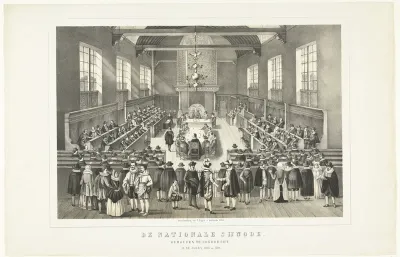De opening van de synode van Dordrecht, 1618