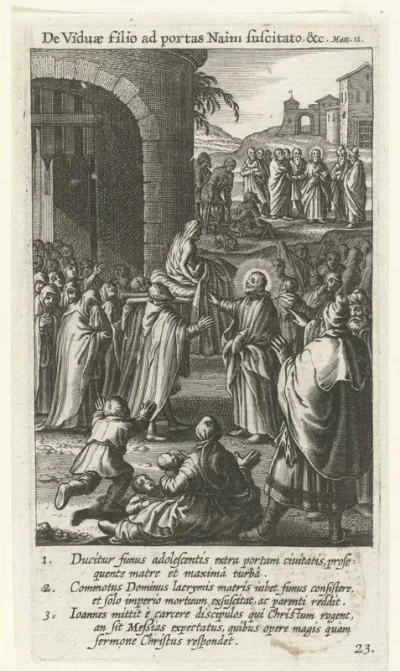 De opwekking van de zoon van de weduwe te Nain