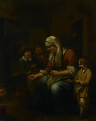 De pannenkoekenbakster