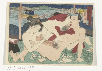 De pleisterplaats Shimada — Utagawa Kunisada (I) Kanvas Tablo
