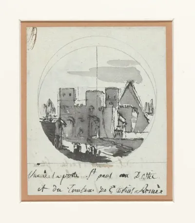 De Porta Ostiense en de pyramide van Cestius