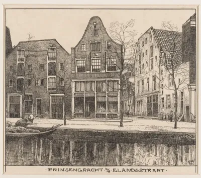 De Prinsengracht te Amsterdam, bij de Elandsstraat