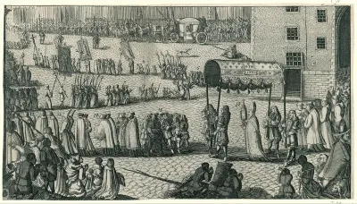 De processie van de Fransen in Utrecht, 1672