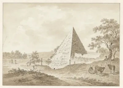 De Pyramide van Cestius in Rome
