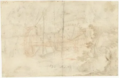 De raderen van een watermolen