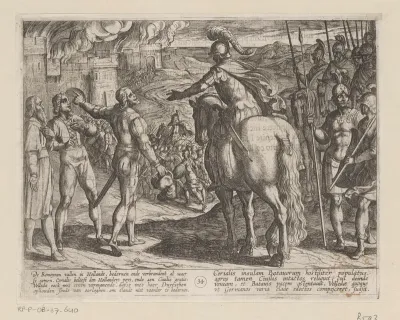 De Romeinen verbranden het Nederlandse platteland