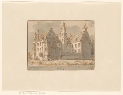 De ruïne van de abdij te Rijnsburg