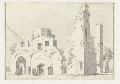 De ruïne van de Abij te Rijnsburg