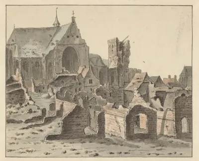De Ruïne van de Grote Kerk te Grave