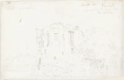 De ruïne van kasteel Ravestein bij Heenvliet
