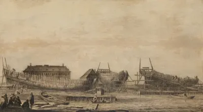De scheepstimmerwerf der Admiraliteit van Amsterdam