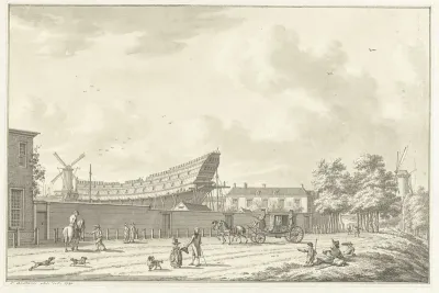 De scheepstimmerwerf te Rotterdam