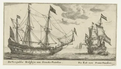 De schepen De Vergulde Dolfijn en De Kat