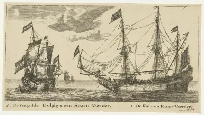 De schepen De Vergulde Dolfijn en De Kat