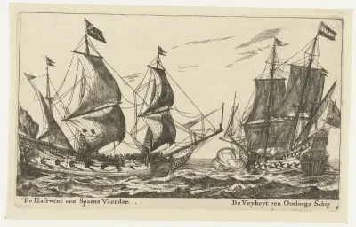 De schepen De Vrijheid en De Hazewind