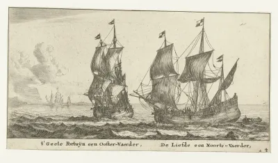 De schepen 't Gele Fortuin en De Liefde