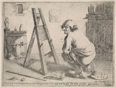 De schijtende kunstenaar