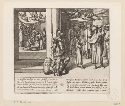 De schikgodinnen weven de levensdraad van Mudarra, die wordt geridderd door Almanzor