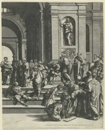 De School van Athene (rechter deel)
