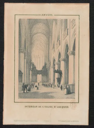 De Sint-Jacobskerk van Antwerpen, van binnen