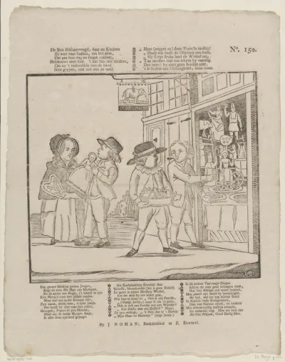 De Sint Niklaasvreugd, daar de kindren / Zo zeer naar haaken, om het zoet (...)