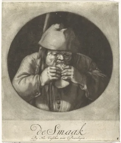 De Smaak: etende man