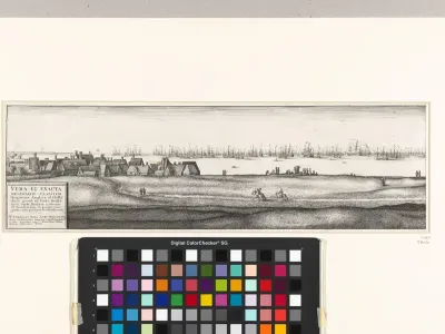 De Spaanse, Engelse en Hollandse vloten voor Deal (linkerhelft), 1639