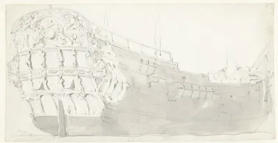De spiegel van het Engelse schip James