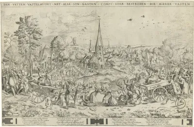 De strijd tussen carnaval en vasten