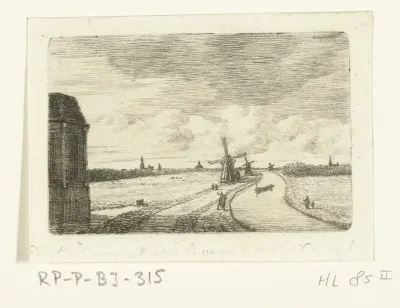 De trekvaart en Koepel van Caan aan de Haagsche vaart