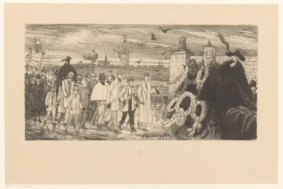De uitvaart van de Nederlandsche Etsclub