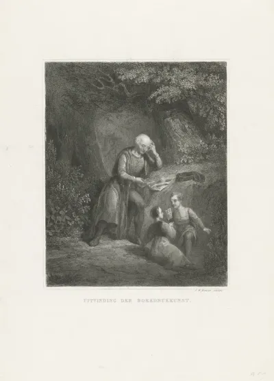 De uitvinding van de boekdrukkunst door Laurens Jansz. Coster te Haarlem
