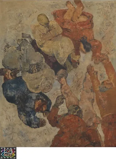 De val der heiligen (voorstudie)
