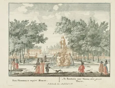 De Venus-fontein in de grote tuin van Paleis Het Loo