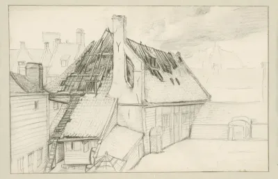 De verbrande zeepziederij De Bruinvis, 1682