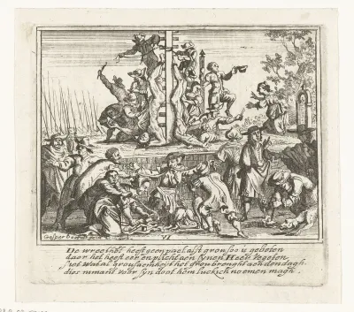 De verminkte lichamen van de gebroeders De Witt, 1672
